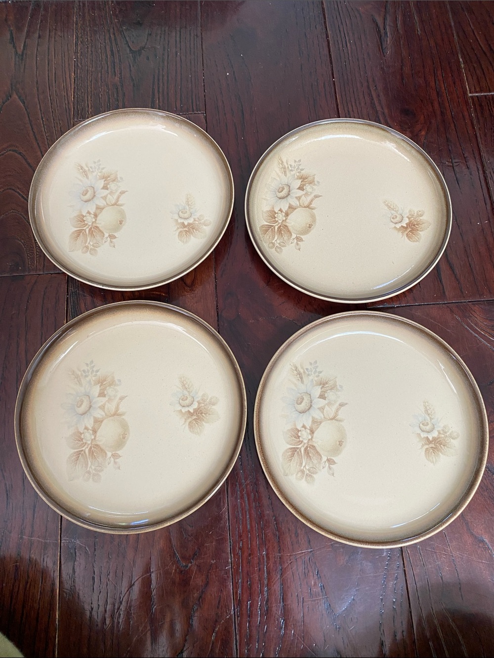 Set of 4 Denby Memories 6 3/4” Side Plates